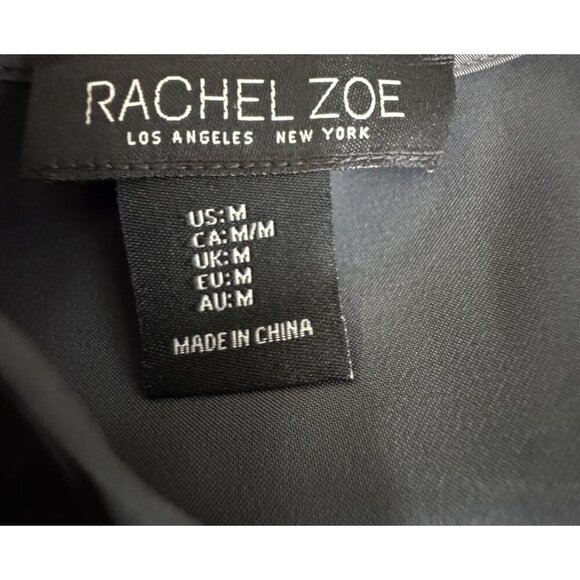 Rachel Zoe Dark Gray Sleeveless Satin Maxi Dress Size Medium Elegant Evening - Picture 4 of 6